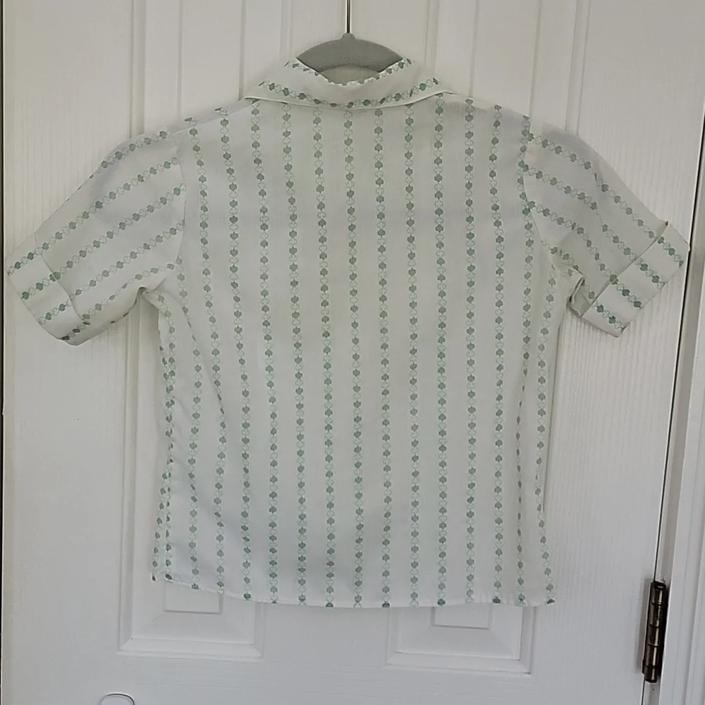 VINTAGE GIRL SCOUTS JUMPER DRESS SHIRT GREEN SIZE 7 8 GIRLS